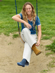 Mollusk - Two Tone Rib Sock | Black/Blue