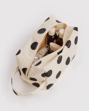 Baggu - Dopp Kitt | Cream and Black Polka Dot