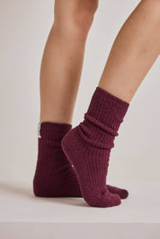 Arctic Fox & Co. - Cosy Socks | Cherry Lacquer