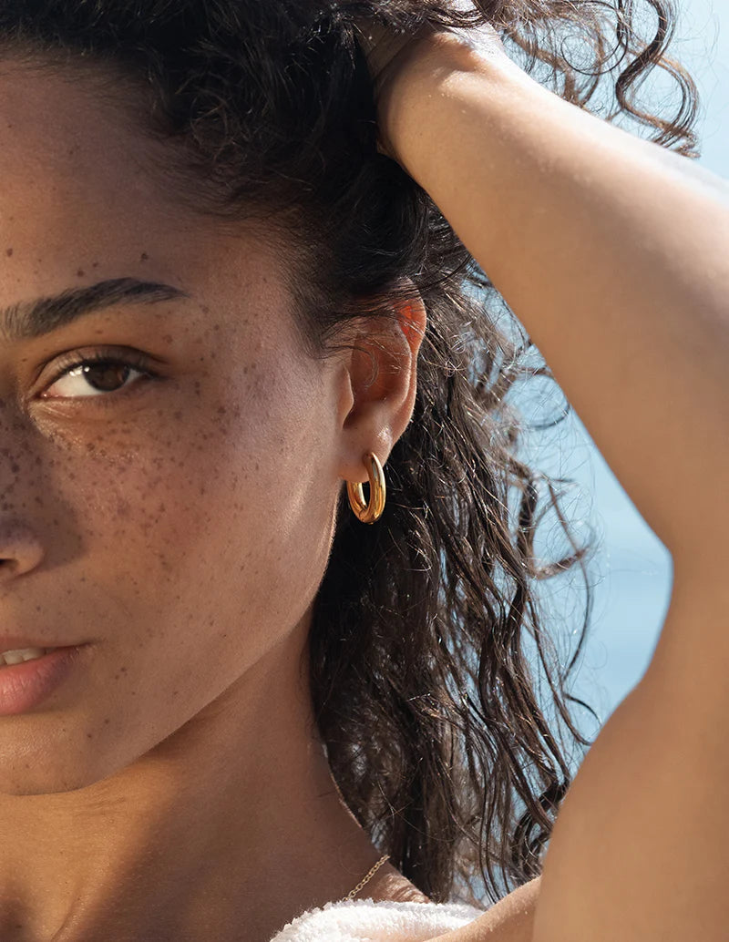 Baleen - Gold Plum Hoops | Multiple Sizes