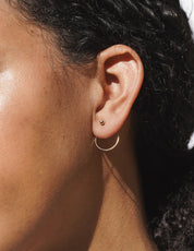 Baleen - Halo Earrings | Gold Ball