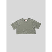 Blank Lab - Loose Fit Cropped Tee | Sage Green