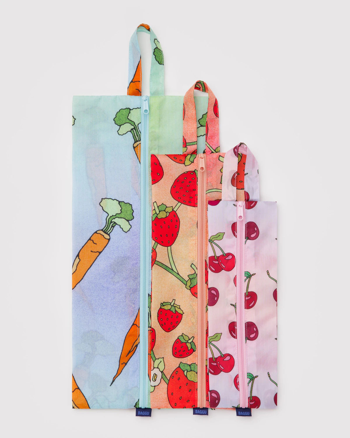 Baggu - 3D Zip Set | Carrots & Berries