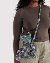 Baggu - Bear Bag | Green Star Plaid