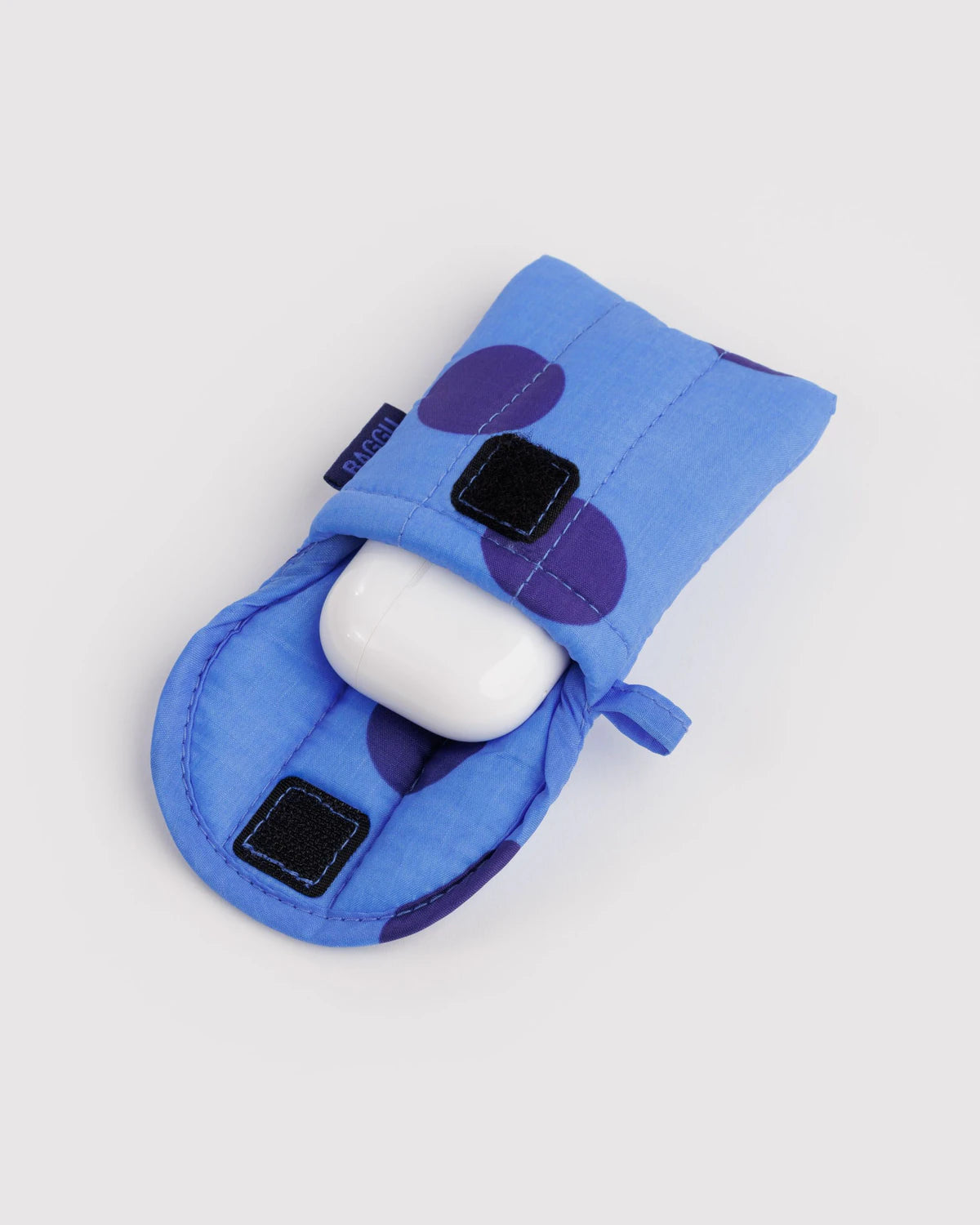 Baggu - Puffy Earbuds Case | Blue Polka Dot