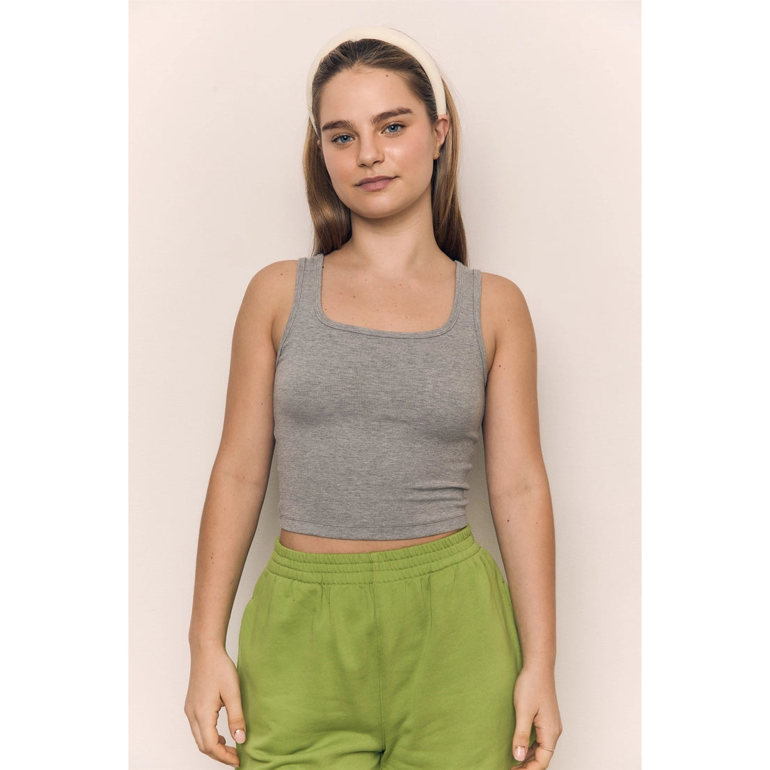 Blank Lab - Square Neck Tank | Heather Grey