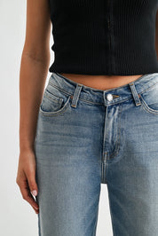 Just Black Denim - V-Waist Straight Leg Denim | Light Denim