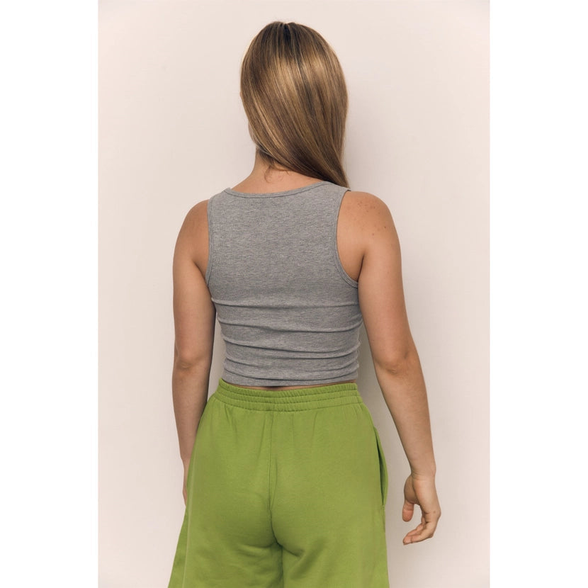 Blank Lab - Square Neck Tank | Heather Grey