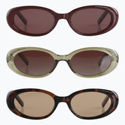 Jaxy Eyewear - Scarlet - Polarized Oval Cat-Eye Sunglasses