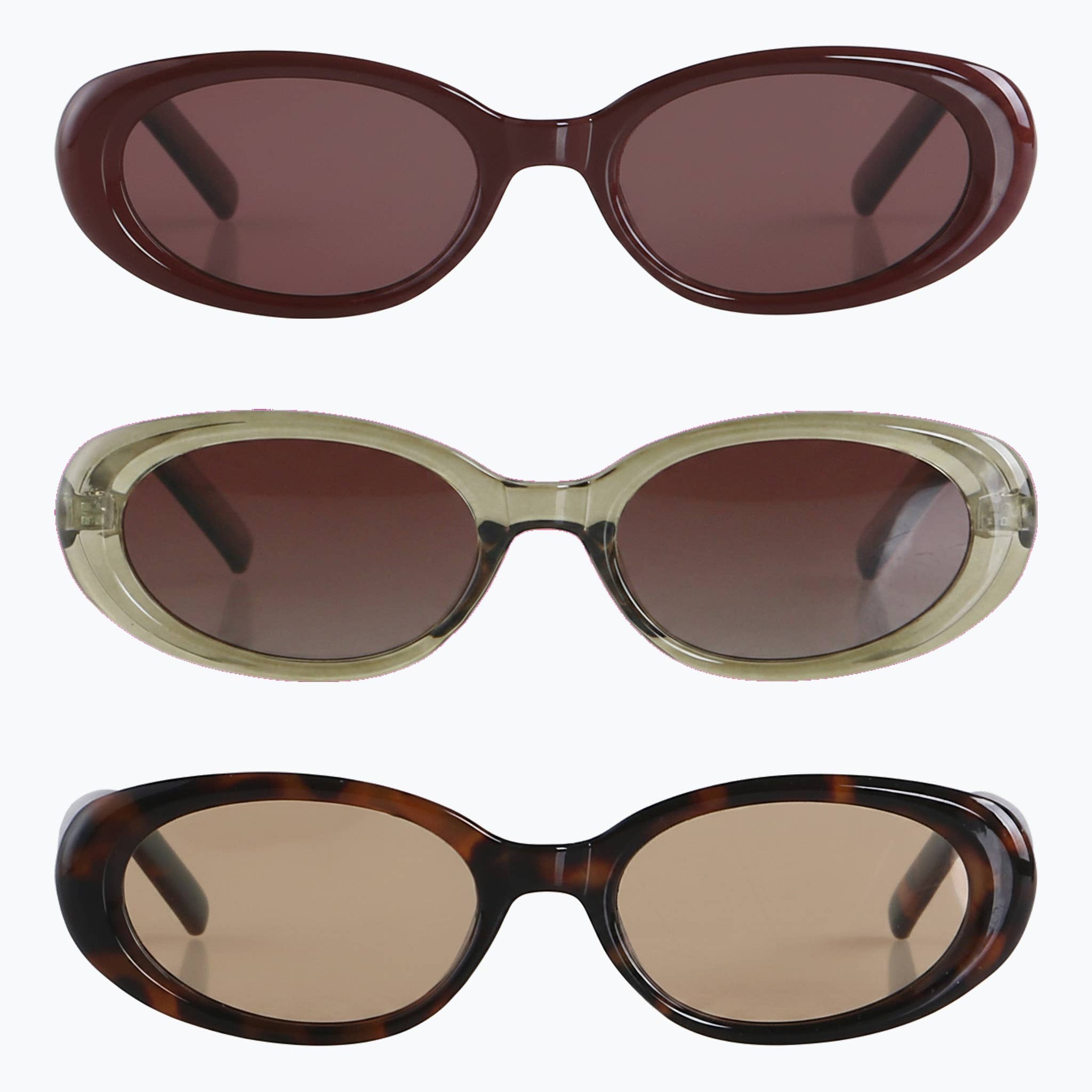 Jaxy Eyewear - Scarlet - Polarized Oval Cat-Eye Sunglasses