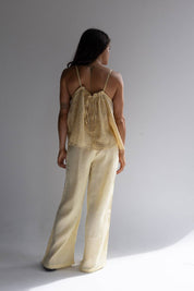 LOCOLINEN - Linen Tie Top | Butter Check