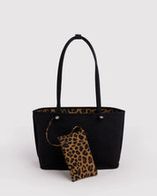 Baggu - Medium Nylon Reversible Tote | Leopard Mix