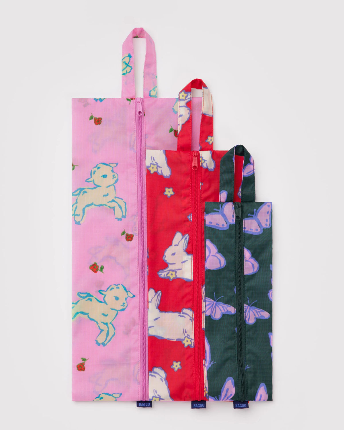 Baggu - 3D Zip Set | Spring Animals