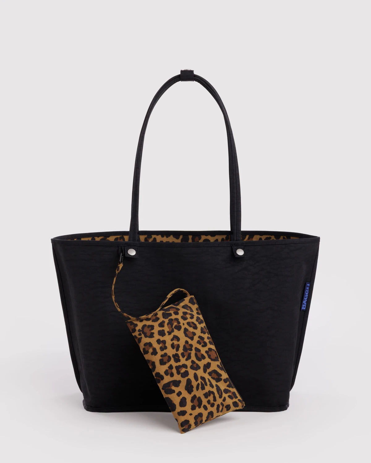 Baggu - Large Nylon Reversible Tote | Leopard Mix