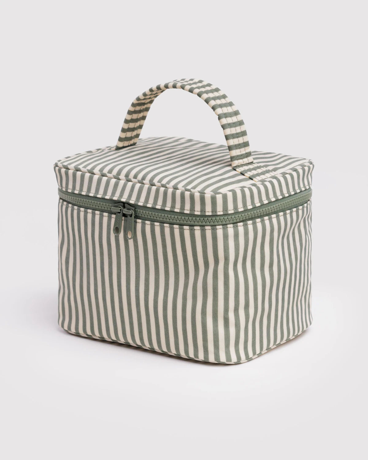 Baggu - Large Cosmetic Case | Sage Stripe
