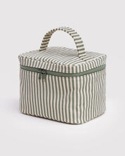 Baggu - Large Cosmetic Case | Sage Stripe
