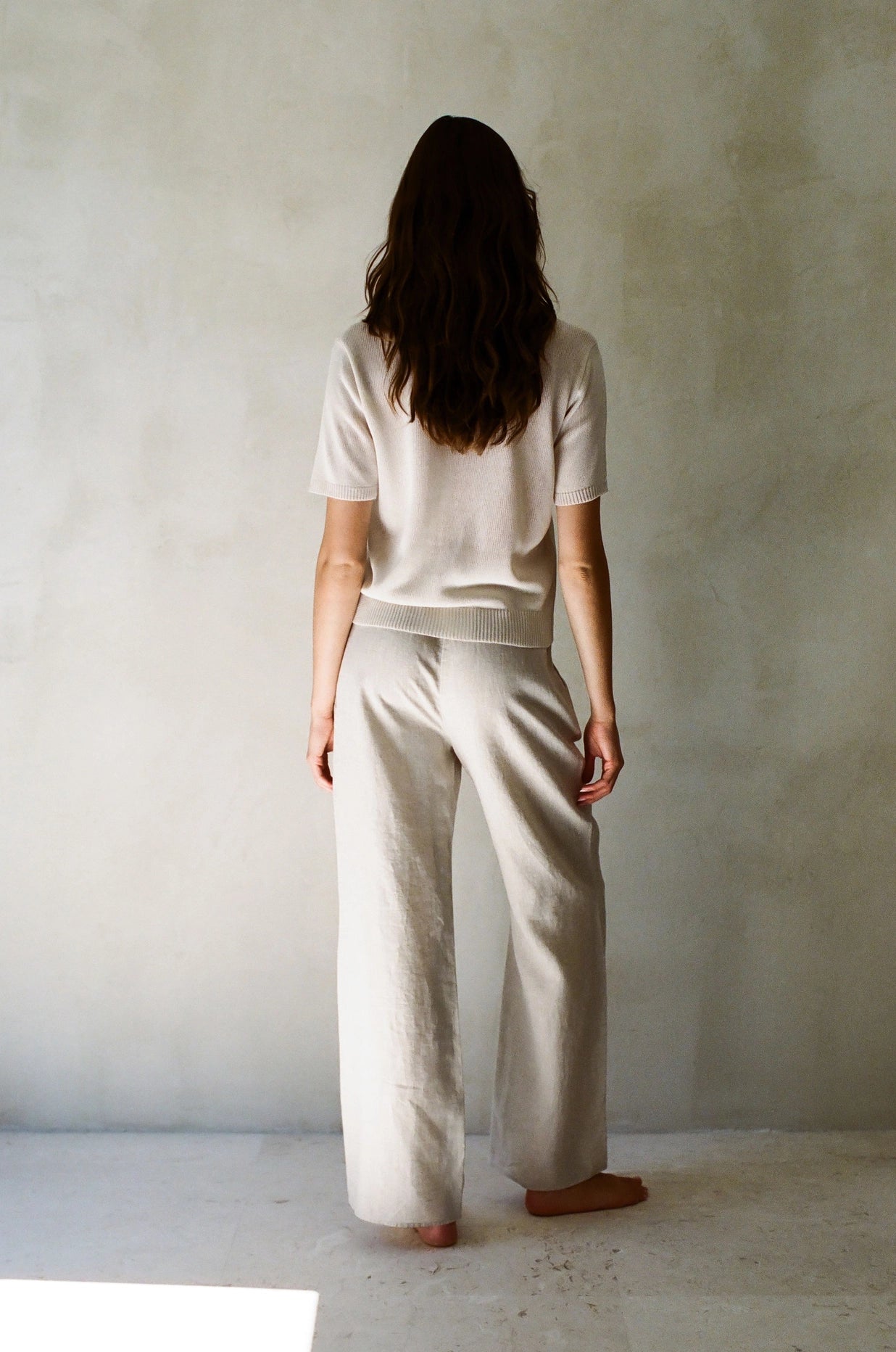 a.ren - Oxford Sweater Top | Cream