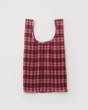 Baggu - Pleated Baggu | Azalea Pink Tartan