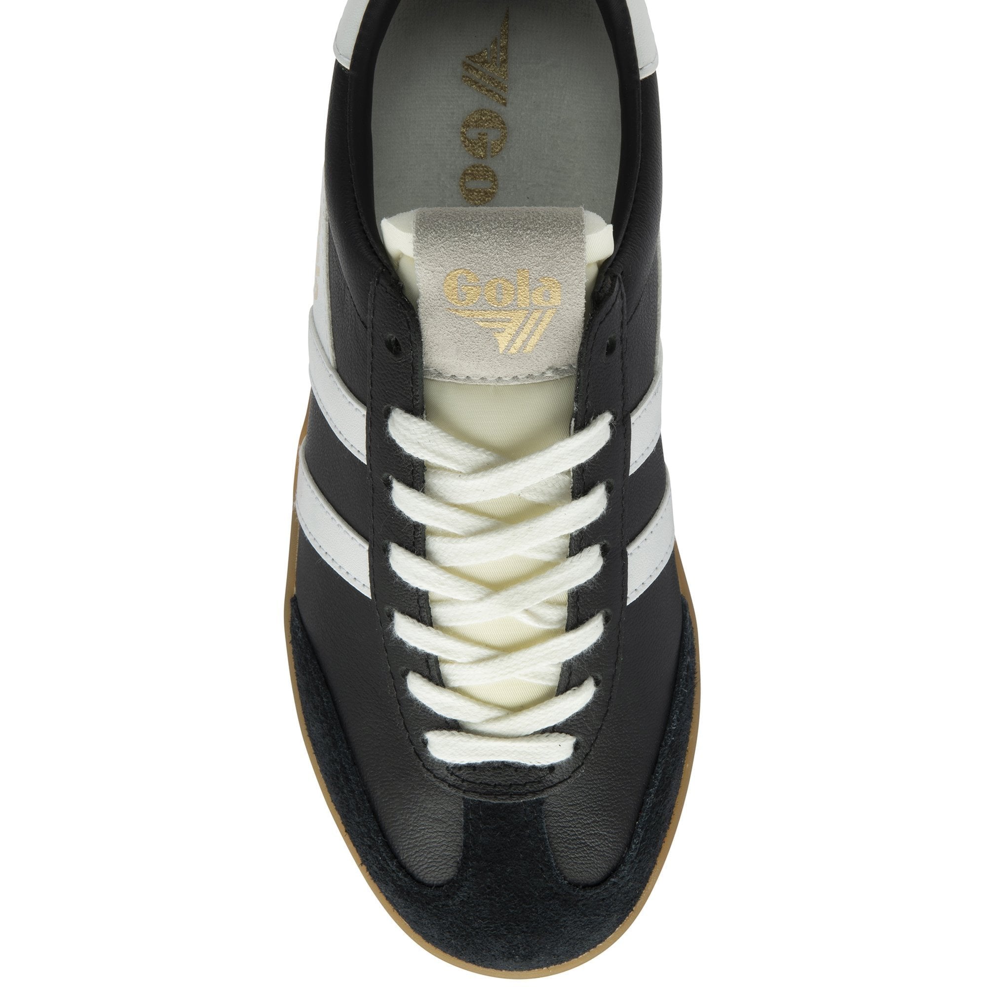 Gola - Cyclone Leather Sneakers | Black/White/Gum