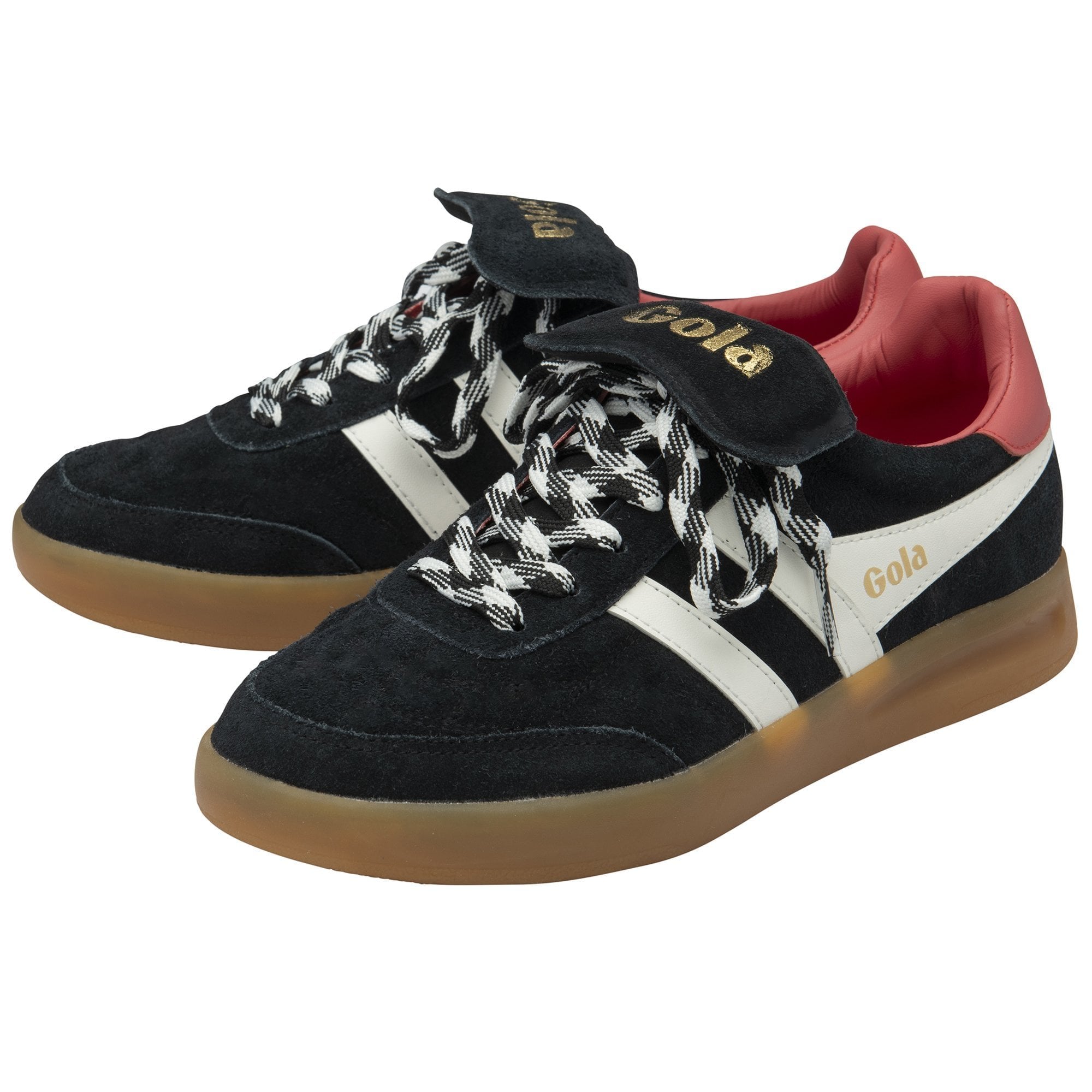 Gola - Stadia '86 Sneakers | Black/Off White/Coral/Gum