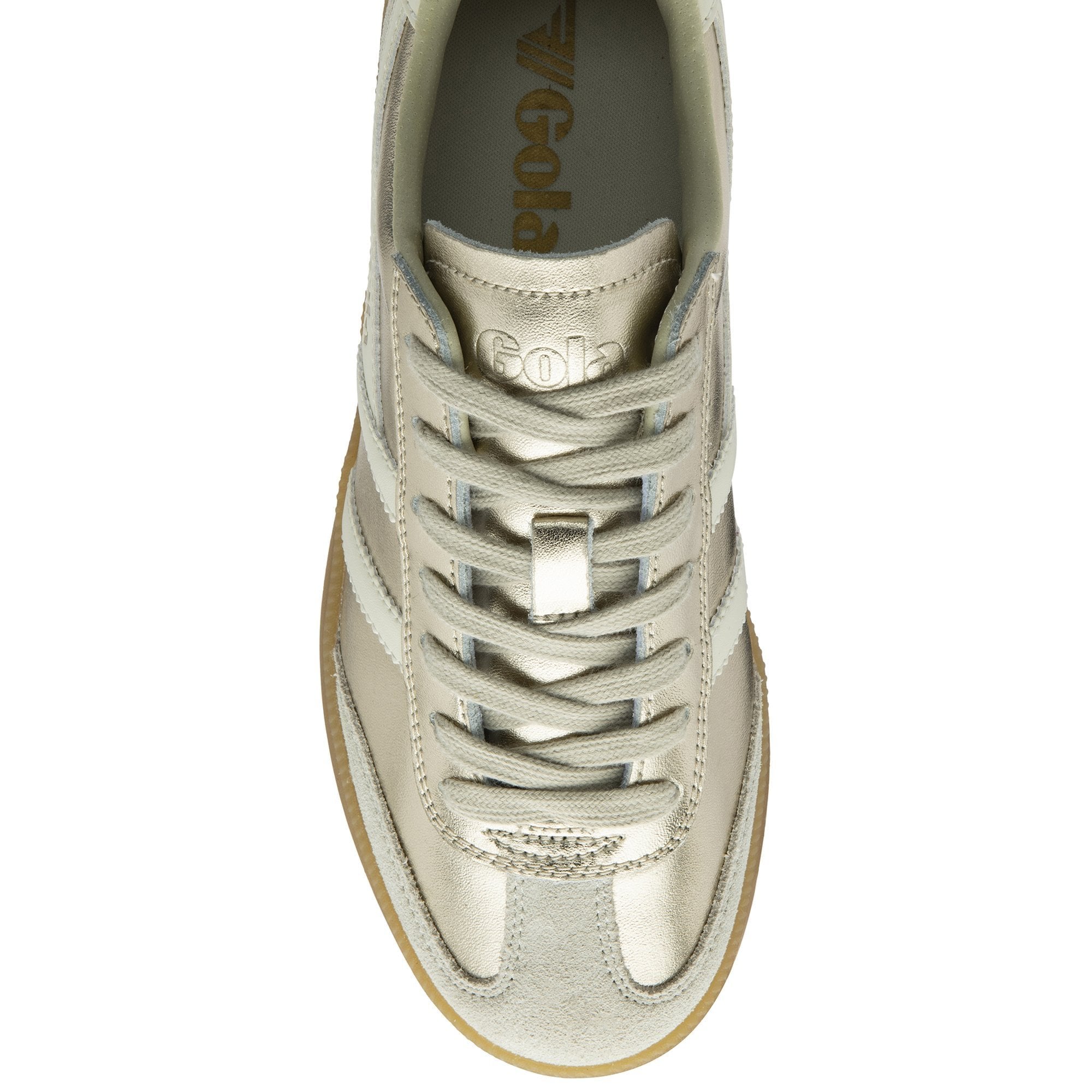 Gola - Viper Metallic Sneakers | Gold/Off White/Gum