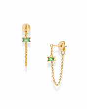 Mod + Jo - Harvey Chain Hoops | Emerald