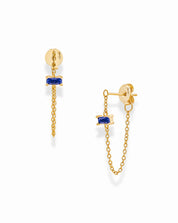 Mod + Jo - Harvey Chain Hoops | Lapis Lazuli