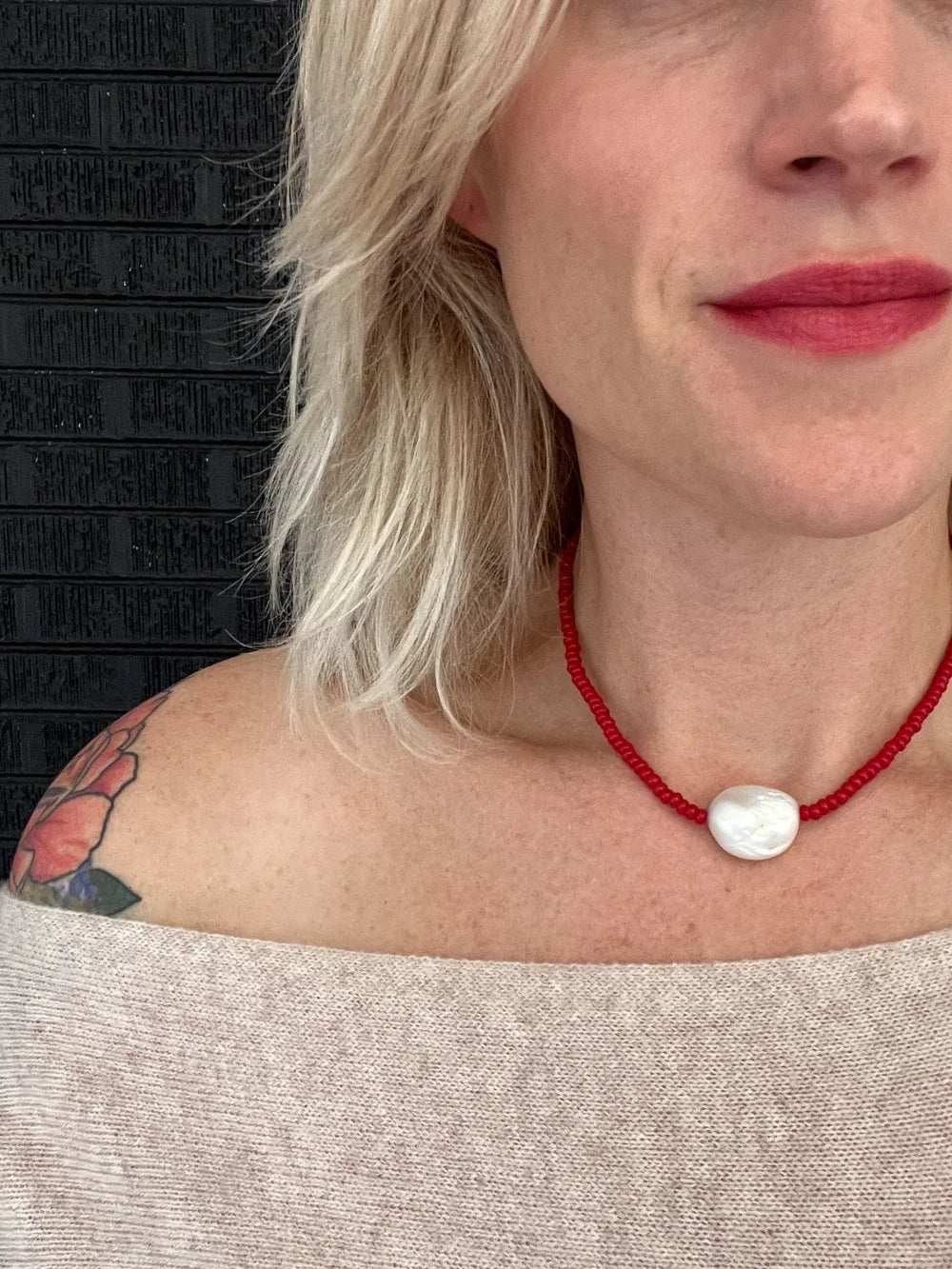 Gem & Blue - Gemma Pearl Necklace | Scarlet