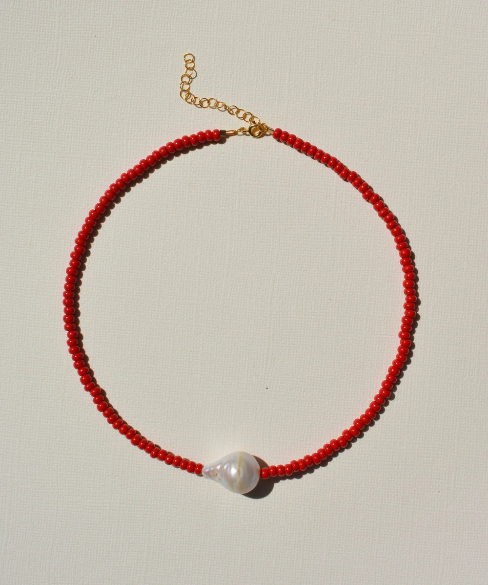 Gem & Blue - Gemma Pearl Necklace | Scarlet