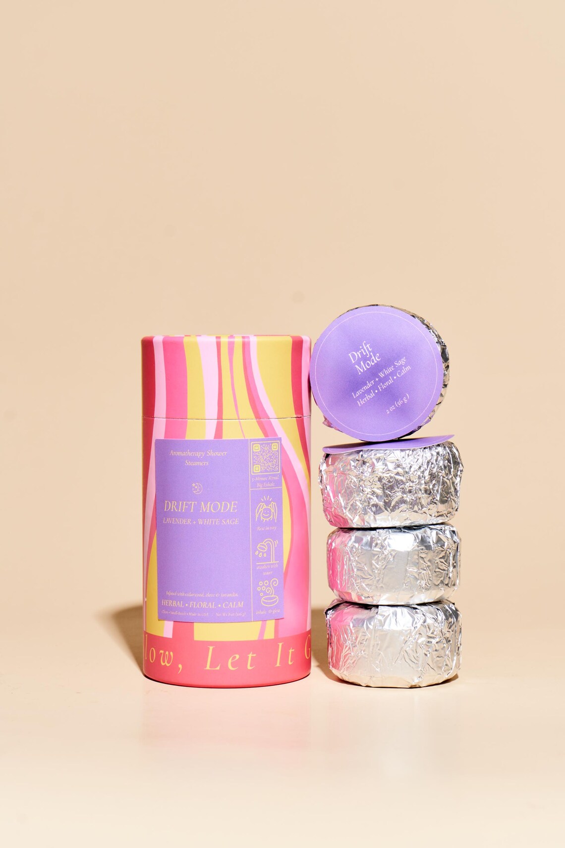 SloGlo - Drift Mode Shower Steamer | Lavender + White Sage