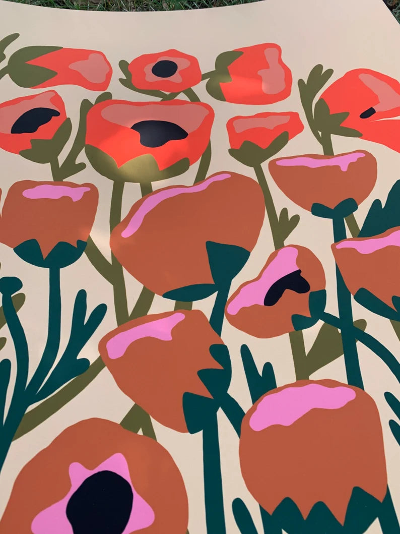 Bekah Worley Co. - Poppy Blobs Print