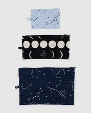 Baggu - Flat Pouch Set | Night Sky