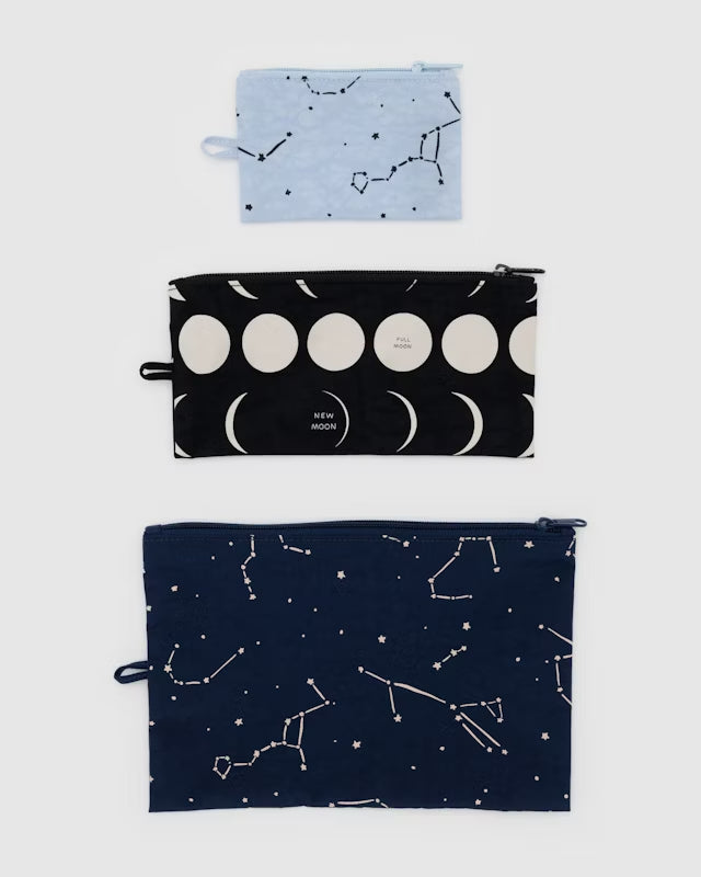 Baggu - Flat Pouch Set | Night Sky