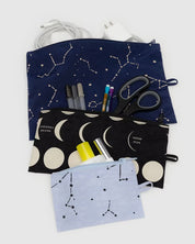 Baggu - Flat Pouch Set | Night Sky