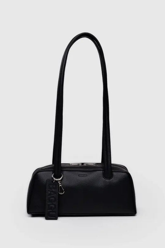 Baggu - Small Recycled Leather Bowler Bag | Black