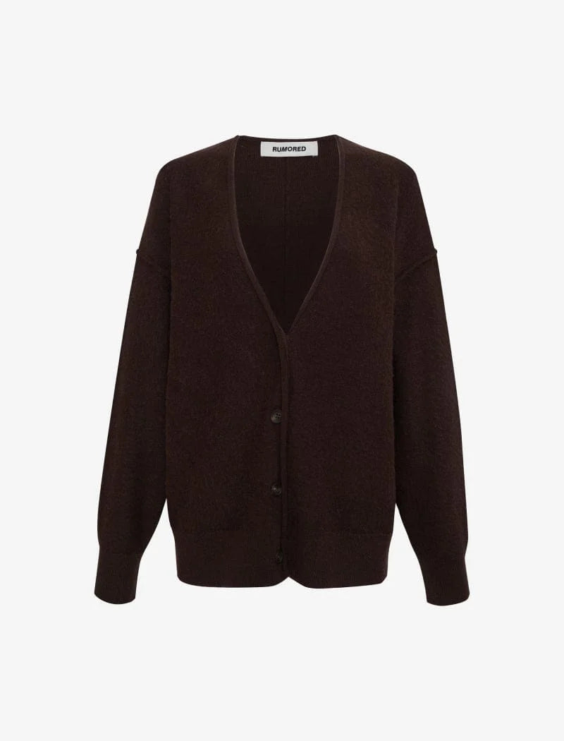 Rumored - Longline Cardigan | Espresso