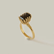 Merewif - Ramona Ring | Gold & Smoky Topaz