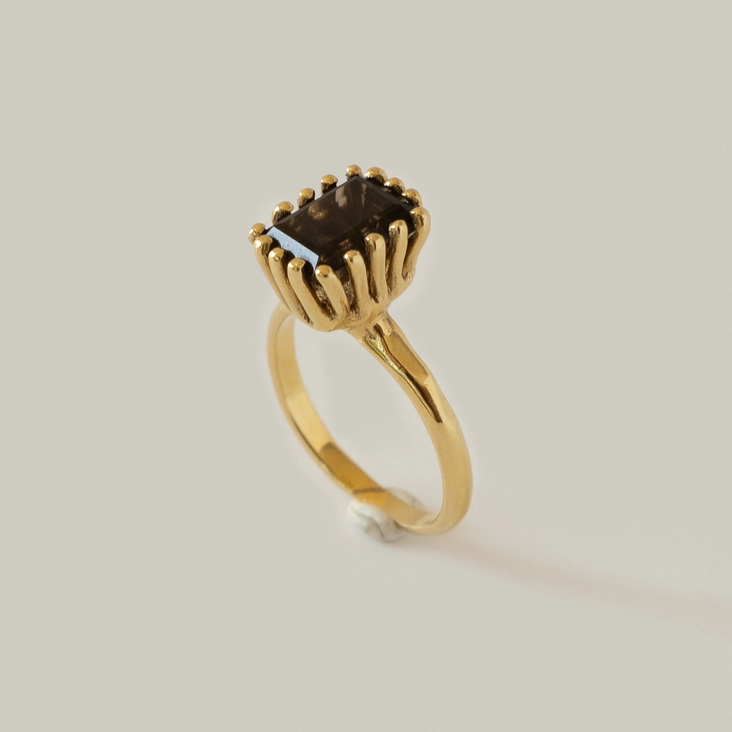 Merewif - Ramona Ring | Gold & Smoky Topaz