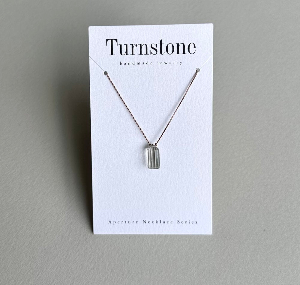 Turnstone Jewelry - Green Amethyst Aperture Necklace