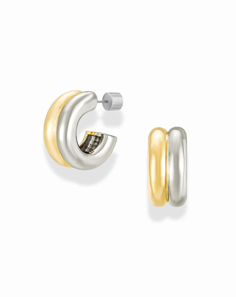 Mod + Jo - Nolan Two-Toned Hoops