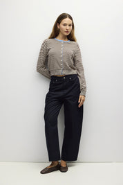 Mod Ref - The Montana Cardigan | Brown/Cream/Blue