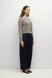 Mod Ref - The Montana Cardigan | Brown/Cream/Blue