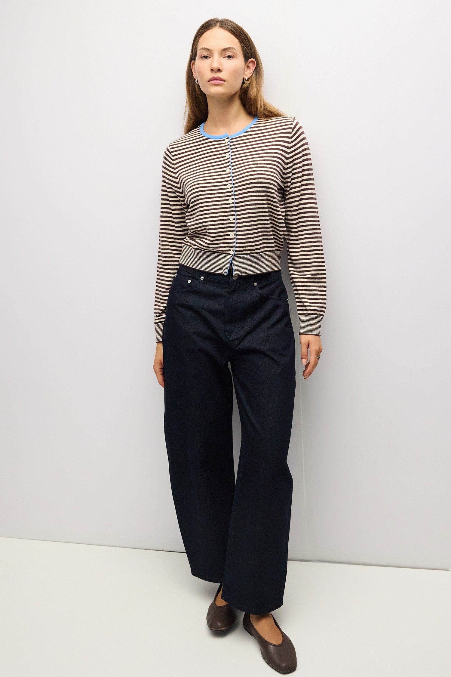 Mod Ref - The Montana Cardigan | Brown/Cream/Blue