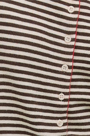 Mod Ref - The Montana Cardigan Sweater | Cream-Brown-Red