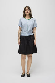 Mod Ref - The Faye Cardigan | Blue/Ivory/Green