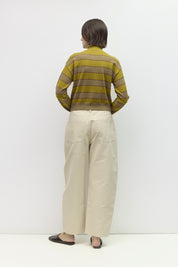 Mod Ref - The Claude Cardigan | Chartreuse/Taupe/Brown