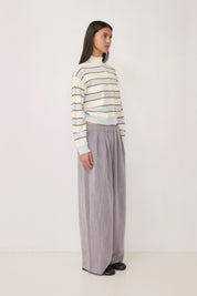 Mod Ref - The Claude Cardigan | Ivory/Blue/Mocha