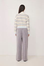 Mod Ref - The Claude Cardigan | Ivory/Blue/Mocha