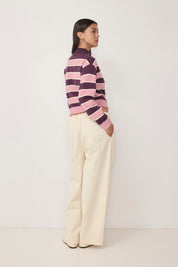 Mod Ref - The Claude Cardigan | Plum/Mauve/Cream