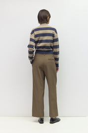 Mod Ref - The Claude Cardigan | Taupe/Navy/Brown
